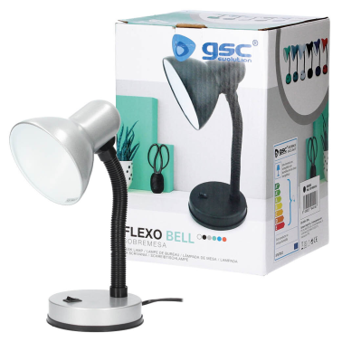 1900415 FLEXO GRIS SOBREMESA E27 40W