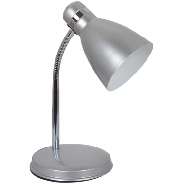 1950090-PL FLEXO METALICO SOBREMESA PLATA E14 25W