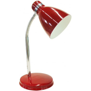 1950090-R FLEXO METALICO SOBREMESA ROJO E14 25W