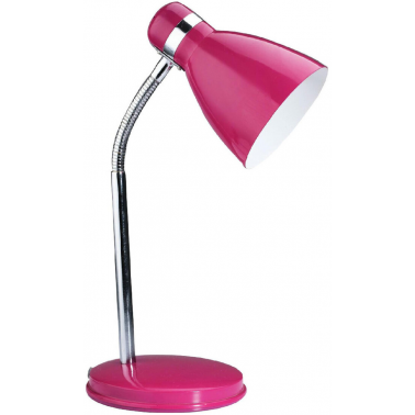 1950090-RO FLEXO METALICO SOBREMESA ROSA E14 25W