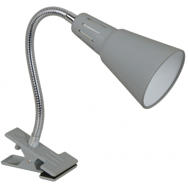 21042 FLEXO PINZA PLATA 1xE14 FLEXI LEDESMA