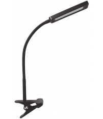 82.073/N FLEXO LED PINZA ORIENTABLE NEGRO 6W 3200K