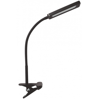 82.073/N FLEXO LED PINZA ORIENTABLE NEGRO 6W 3200K