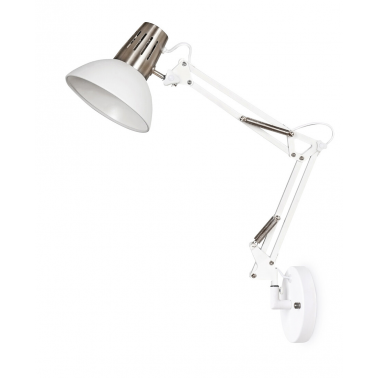 204200027 FLEXO DE PARED BLANCO 1xE27 ZULU GSC