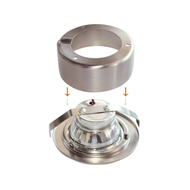 200400008 ARO LED NIQUEL REDONDO EMP/SUP 3W 3000K DANBI GSC