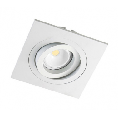 10042 ARO CUADRADO BLANCO BASCULANTE GU10 JUERIC