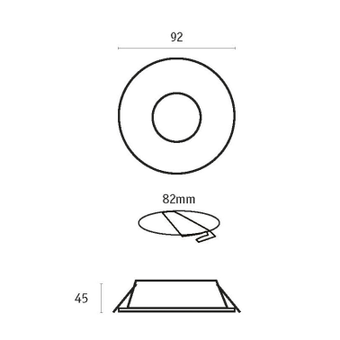 10226 ARO REDONDO EMPOTRABLE BLANCO ERYX GU10 JUERIC