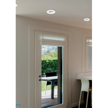 10358 ARO REDONDO EMPOTRABLE BLANCO DUNA GU10