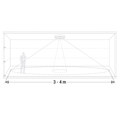 67037 DOWNLIGHT LED RED EMP/SUP C/SENSOR 18W 4000K