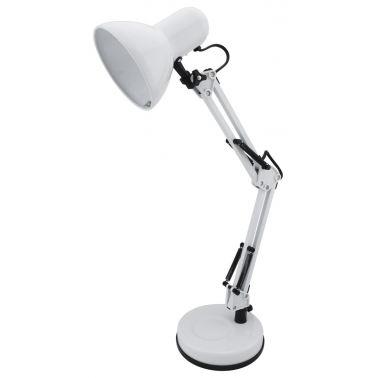 1900423 FLEXO SOBREMESA E27 BLANCO ARTICULADO