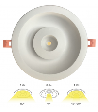 NEST-15-6-30 DOWNLIGHT LED 15/6W 3000K 3 ENCENDIDO