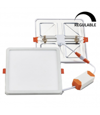 2801563 DOWNLIGHT LED CUADRADO REG AJUSTABLE 20W 4000K BLANCO F-BRIGHT