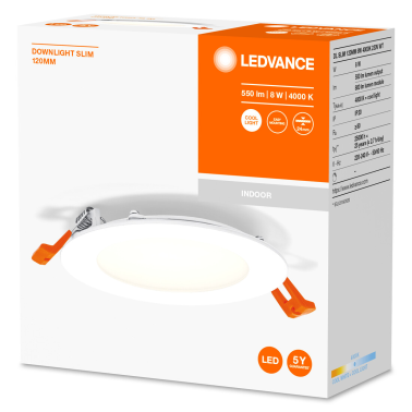 573079 DOWNLIGHT LED REDONDO EMP 8W 3000K LEDVANCE