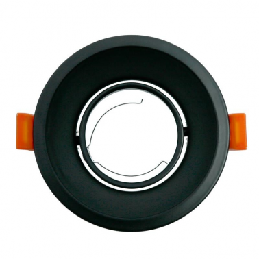 2803058N ARO BASCULANTE REDONDO IP20 GU10 NEGRO F-LINE