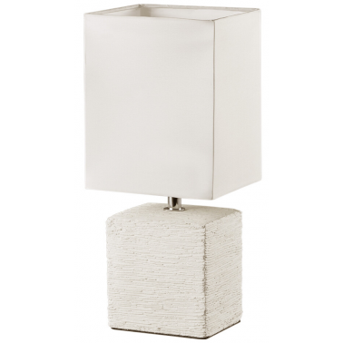 50131001 LAMPARA SOBREMESA PING E14 BEIGE TRIO