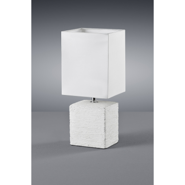 50131001 LAMPARA SOBREMESA PING E14 BEIGE TRIO