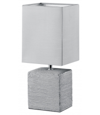 50131087 LAMPARA SOBREMESA PING E14 GRIS TRIO