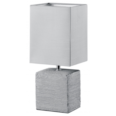 50131087 LAMPARA SOBREMESA PING E14 GRIS TRIO