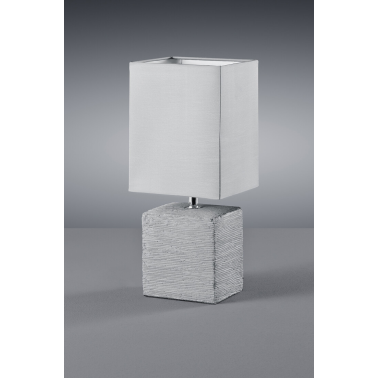 50131087 LAMPARA SOBREMESA PING E14 GRIS TRIO