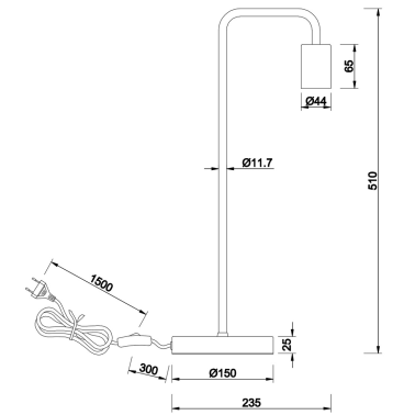 508000131 LAMPARA SOBREMESA DIALLO BLANCA E27