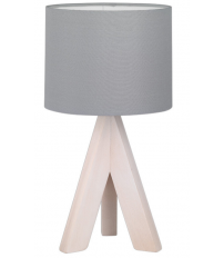 50741042 LAMPARA SOBREMESA GING E14 GRIS TRIO