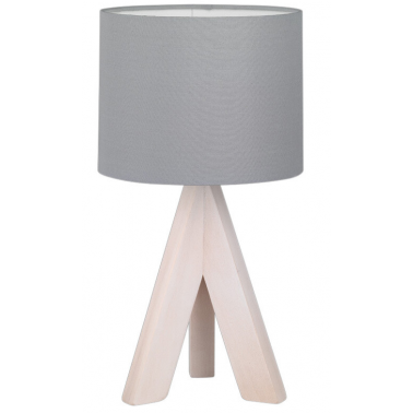 50741042 LAMPARA SOBREMESA GING E14 GRIS TRIO