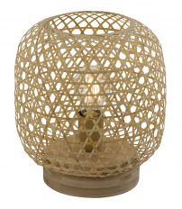 15367T LAMPARA SOBREMESA BAMBU NATURAL  1XE27 60W  MIRENA GLOBO