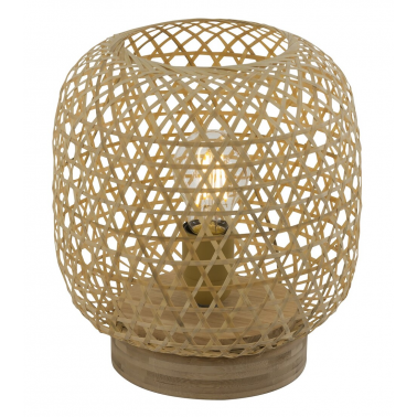 15367T LAMPARA SOBREMESA BAMBU NATURAL  1XE27 60W  MIRENA GLOBO