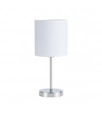 157671001 LAMPARA SOBREMESA CHANZA BLANCO 1xE14 FABRILAMP