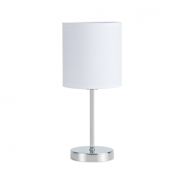 157671001 LAMPARA SOBREMESA CHANZA BLANCO 1xE14 FABRILAMP