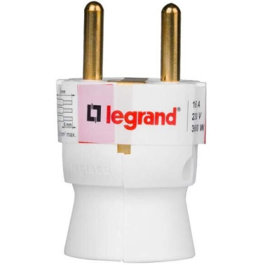 050187 CLAVIJA AEREA TTL 16A 250V BLANCA LEGRAND