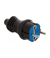 5706C CLAVIJA DE CAUCHO NEGRA IP44 16A 250V SOLERA