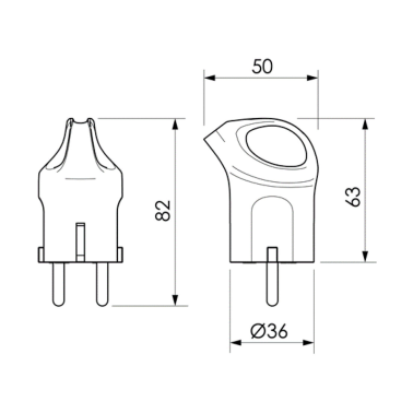 6566A CLAVIJA CON ASA BLANCA SOLERA