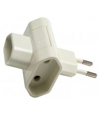 1205 CLAVIJA ADAPTADOR TRIPLE SIN TTL 10A FAMATEL