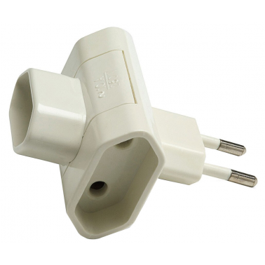 1205 CLAVIJA ADAPTADOR TRIPLE SIN TTL 10A FAMATEL