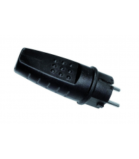 164 CLAVIJA AEREA NEGRA TTL GOMA IP44 FENOPLASTICA