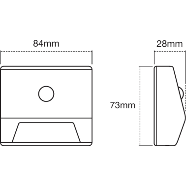 260733 LUZ DE NOCHE NIGHTLUX STAIR 0,3W 4000K IP54 LEDVANCE