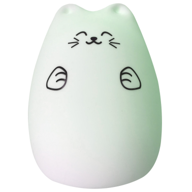 2400614 LUZ NOCHE SILICONA LED GATO