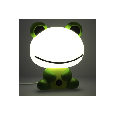 05-005-14-160 LUZ NOCHE INFANTIL RANA VERDE 1xE14 CRISTAL RECORD