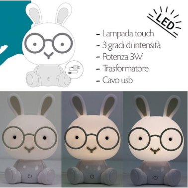 071/LB LUZ NOCHE INFANTIL LED CONEJO BLANCO 4000K 55Lm IP20 ONLI