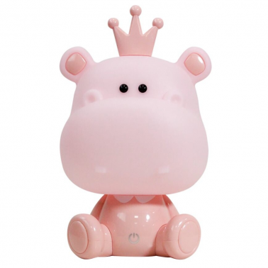 073/LR LUZ NOCHE INFANTIL LED HIPOPOTAMO ROSA 4000K 55Lm IP20 ONLI