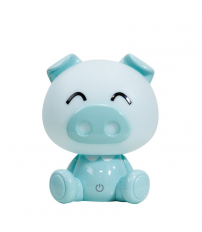 074/LC LUZ NOCHE INFANTIL LED CERDITO CELESTE 4000K 55Lm IP20 ONLI