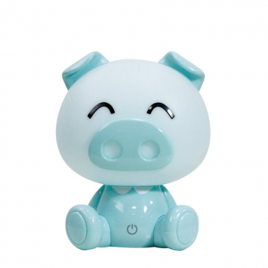 074/LC LUZ NOCHE INFANTIL LED CERDITO CELESTE 4000K 55Lm IP20 ONLI