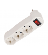 V1302 MULTICONECTOR TRIPLE CON INTERRUPTOR SOLERA