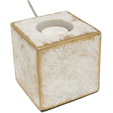 67807 BASE SOBREMESA DE CEMENTO E27 C/CABLE 1,5m