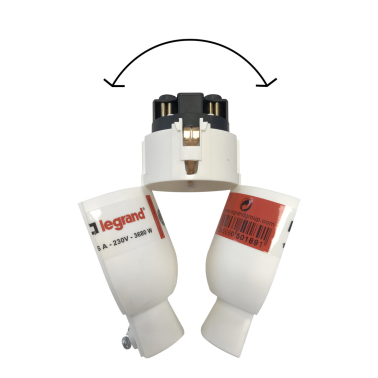 050179 BASE AEREA TTL 16A 250V NEGRA LEGRAND