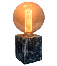 1900802 BASE SOBREMESA CEMENTO NEGRA E27 F-BRIGHT