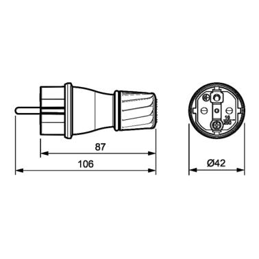 707T BASE MOVIL NEGRA IP54 CAUCHO SOLERA