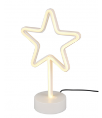 R55230101 LAMPARA SOBREMESA EFECTO NEON ESTRELLA TRIO