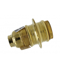 H038134 PORTALAMPARAS E14 ROSCADO LATON C/ARANDELA